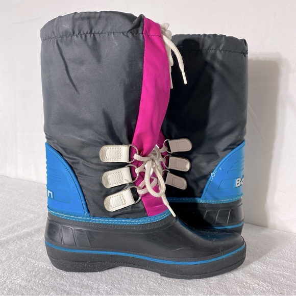 Vintage Baffin Black Pink Blue Winter Boots 11 - Picture 13 of 16